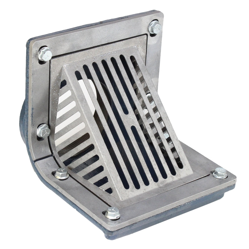 Zurn Z187 Drenaje oblicuo con imbornal de 6" x 7" u 8" x 12"