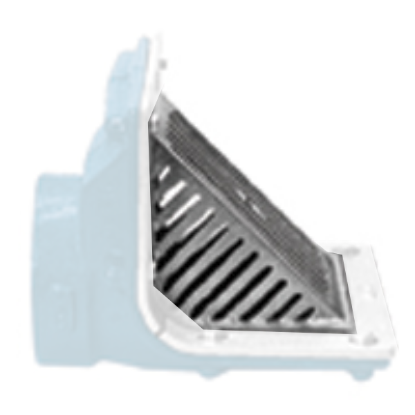 Zurn P187-2-4-GRATE Z187 Rejilla de aluminio de repuesto