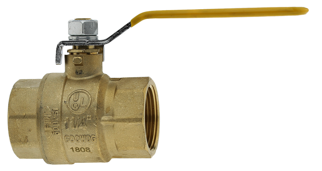 Boshart 0827-12 1-1/4" FPT FULL PORT BALL VALVE - 600WOG - CGA APPROVED, NOT FOR POTABLE WATER