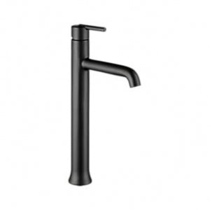 Delta 759-Bl-Dst Matte Black Trinsic: Single Handle Vessel Lavatory Faucet Without Pop-Up Single Handle Lever