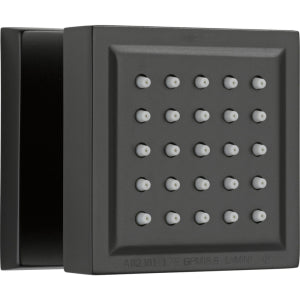 Delta 50150-Bl Surface Mount Square Body Spray Matte Black