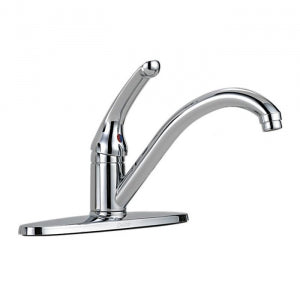 Delta 136-Tp-Dst Chrome 3Hole S/L 8Cc Kitchen Faucet Single Handle