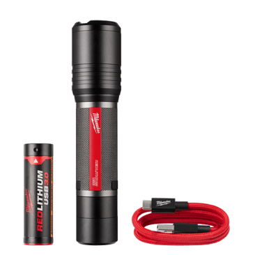 MILWAUKEE 2162-21 RLUSB 2000L SLIDE FOCUS FLASHLIGHT