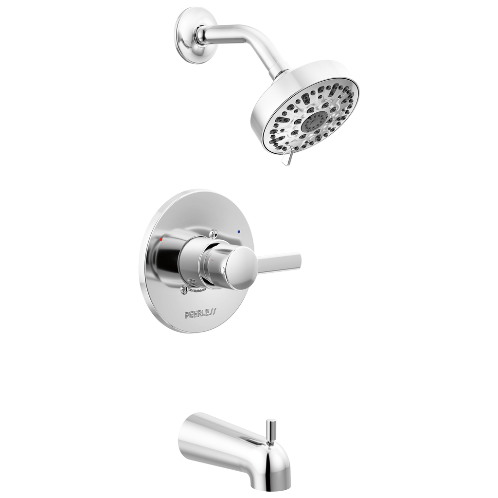 Delta Ptt188792 Chrome Peerless Apex: Tub Shower Trim Kit None Single Handle Lever