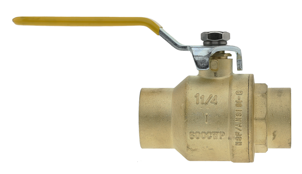 Boshart 0827C-12 1-1/4" CXC FULL PORT BALL VALVE - 600WOG, NOT FOR POTABLE WATER