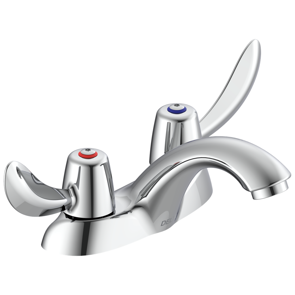 Delta 21C142 Two Handle Centerset Lavatory Faucet - Less Pop-Up Chrome Without Pop-Up Two Handle Blade