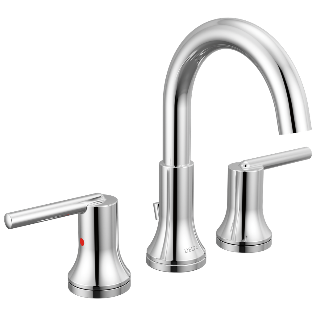 Delta 3559-Mpu-Dst Widespread Bath Faucet W/Metal Pop-Up