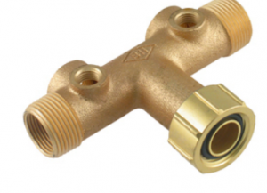 Boshart 2-07TKO-25-2U TKO25-2U 1"MPTX3/4"FPT 10" BRASS UNION TANK TEE