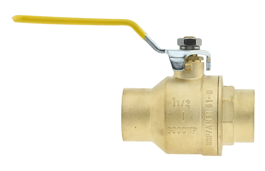 Boshart 0827C-15 1-1/2" CXC FULL PORT BALL VALVE - 600WOG, NOT FOR POTABLE WATER