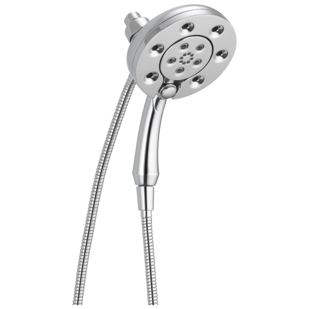 Delta 58472-Pr Chrome Round Intuition 2-In-1 Shower Head W/Magnet & H2Okinetic