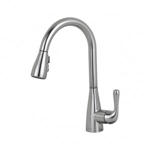 Delta 986Lf-Ar Marley Arctic Stainless Marley Single Handle Pull-Down Kitchen Faucet