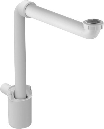 Duravit 0050760000 WHITE SPACE-SAVING SIPHON FOR WALL-MOUNTED VANITY