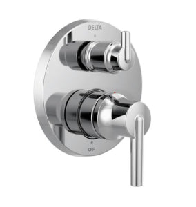 Delta T24859 Chrome Trinsic: Contemporary Monitor 14 Series Valve Trim With 3-Setting Integrated Diverter Two Handle Lever