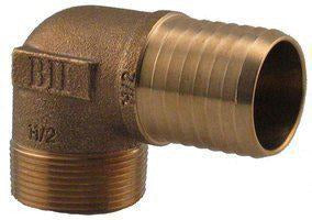 Boshart BME-100NL 1" BRASS R/B INSERTXMIP 90 ELBOW