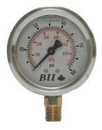 Boshart PG25CBM-200-GNL 0-200 2-1/2" L/F PRESSURE GAUGE, 1/4"CBM