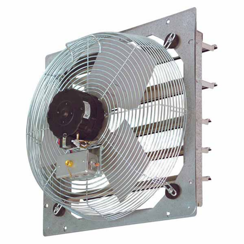 Continental Fan CFM SEF-10 10" Shutter Mount Wall Exhaust Fan, 460 to 680 CFM