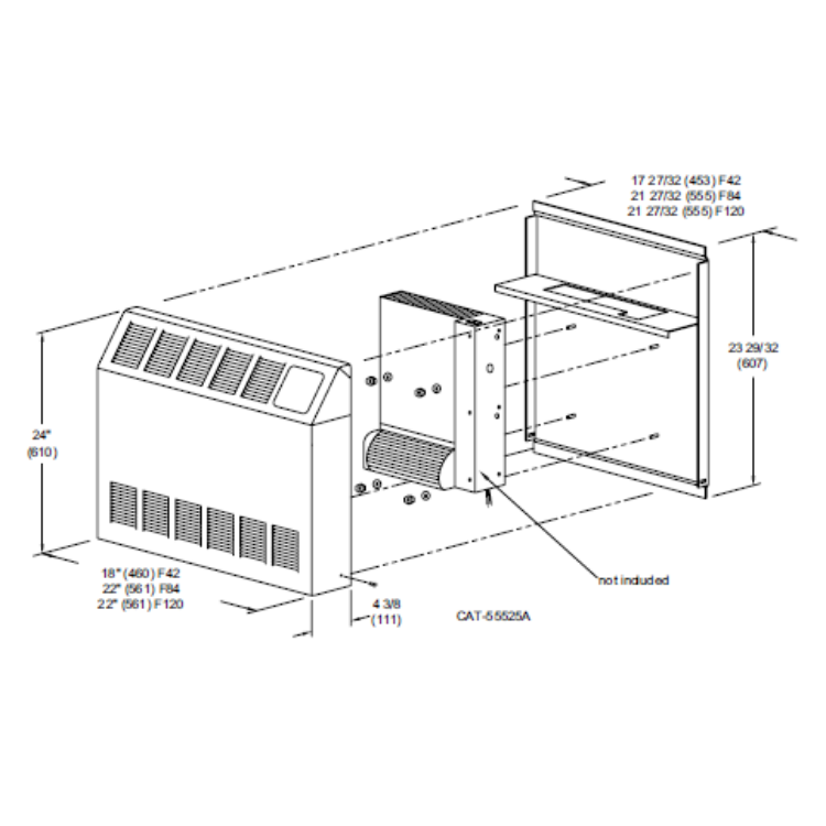 Beacon-Morris F120 Twin-Flo III Surface Mount Cabinet Kit