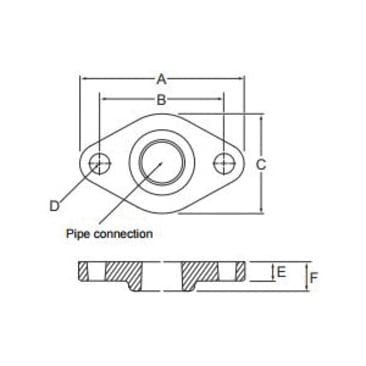 GRUNDFOS 96409356 1-1/4IN BRONZE FLANGE SET