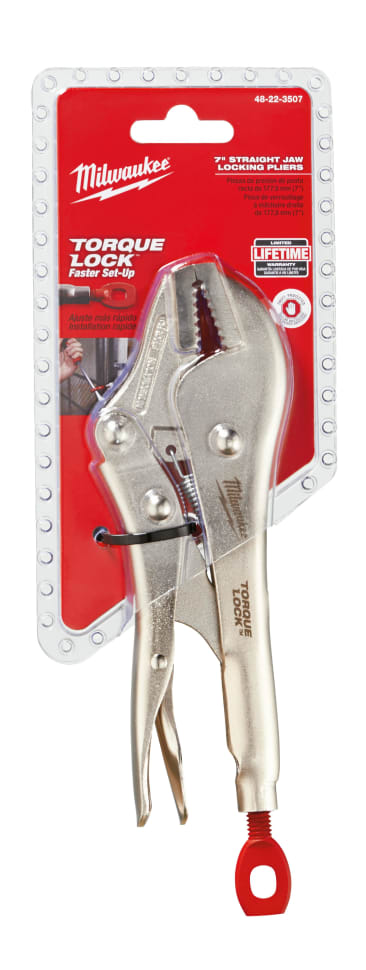 MILWAUKEE 48-22-3507 7IN STRAIGHT JAW LOCKING PLIERS