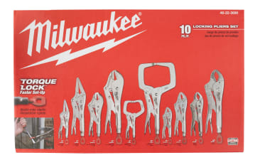 MILWAUKEE 48-22-3690 10PCIN LOCKING PLIERS KIT