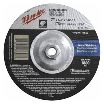 MILWAUKEE 49-94-7025 GRINDING WHEEL (TYPE 27)