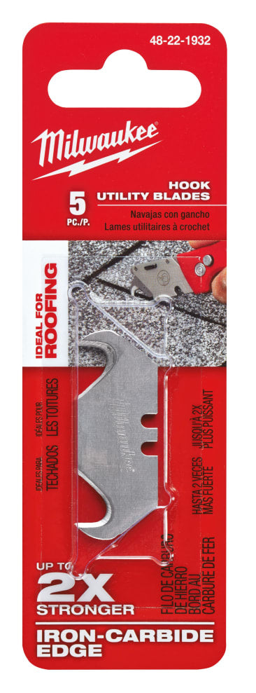 MILWAUKEE 48-22-1932 HOOK UTILITY BLADES (5PK)