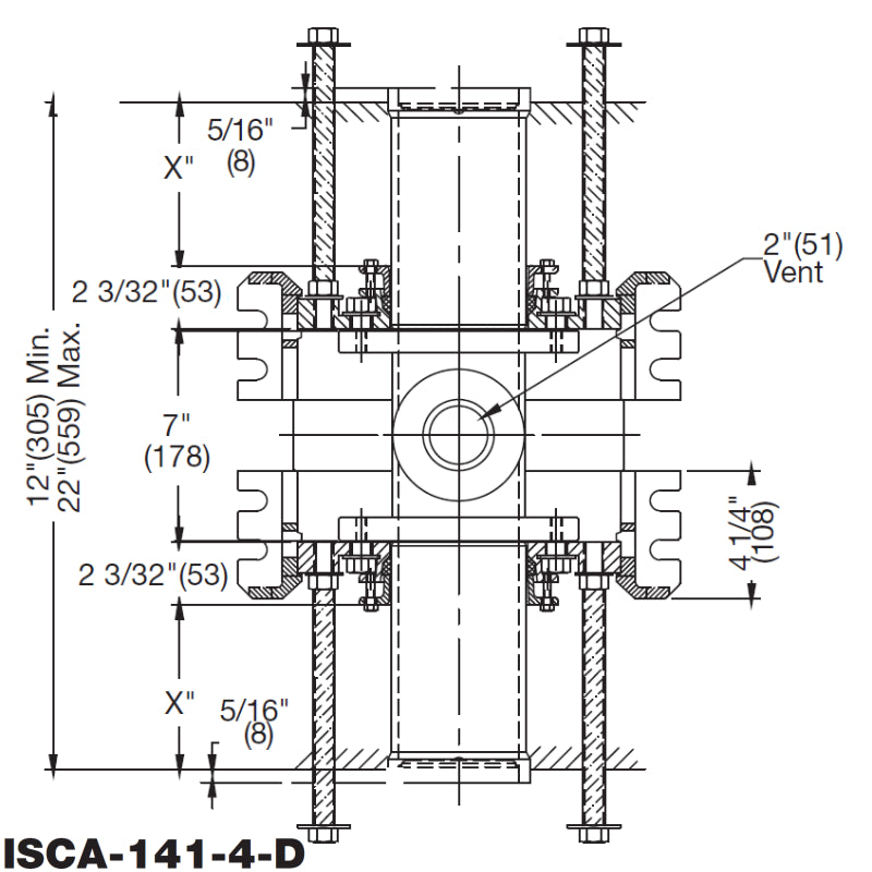 Watts ISCA-141 -4-D - Thin Wall Back-to-Back Double Vertical Water Closet Carrier IMG 2