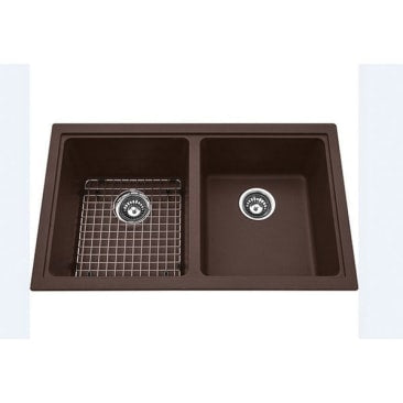 Kindred KIL KGD2U-9ES GRANITE UNDERMOUNT DOUBLE BOWL ESPRESSO