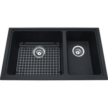 Kindred KIL KGDCR1U-8ON GRANITE UNDERMOUNT SINK LG-SMLL BOWL ONYX