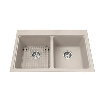 Kindred KIL KGDL2031-8CH CHAMPAGNE DBL BOWL GRANITE SINK