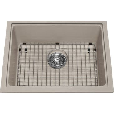 Kindred KIL KGS2U-8ES GRANITE UNDERMOUNT SGL BOWL ESPRESSO INCL GRID