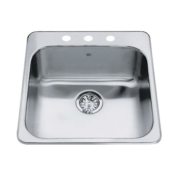 Kindred KIL QSL2020-7-3 SINGLE BOWL 3-HOLE SS SINK