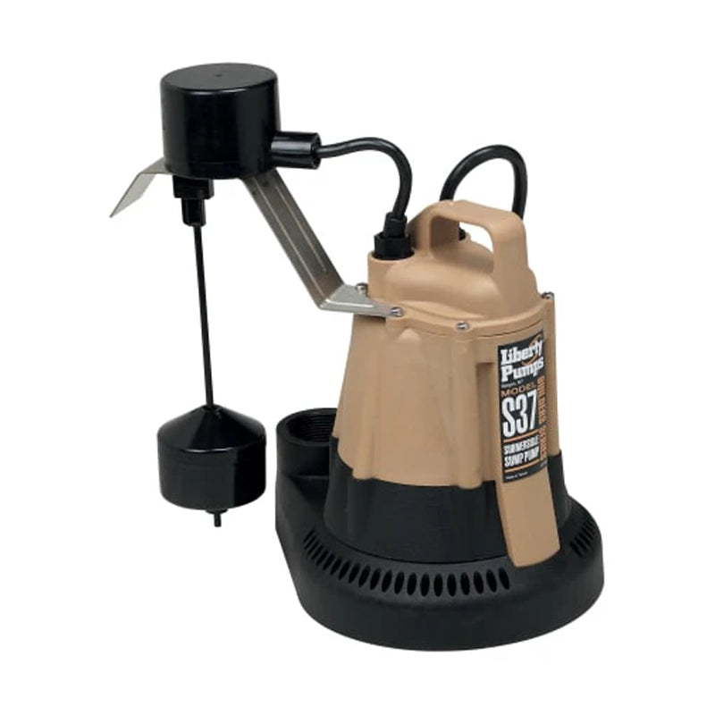 Liberty S37 Submersible Sump Pump – 1/3 HP, Vertical Float Switch, 115V