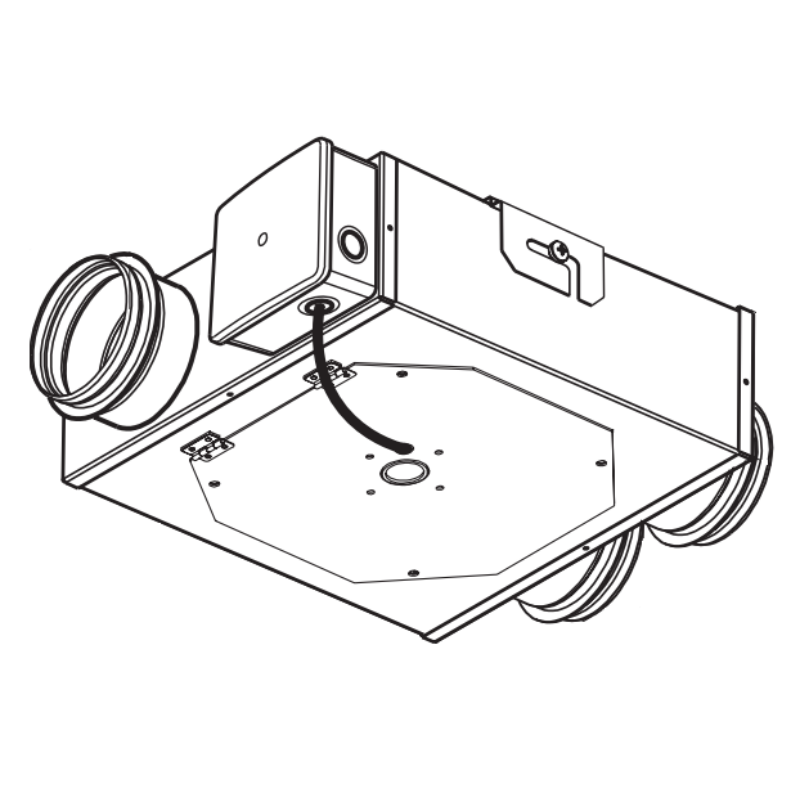 CFM MBI125/100 4"-5" Centrifugal In-Line Low Profile Duct Fan 232 CFM