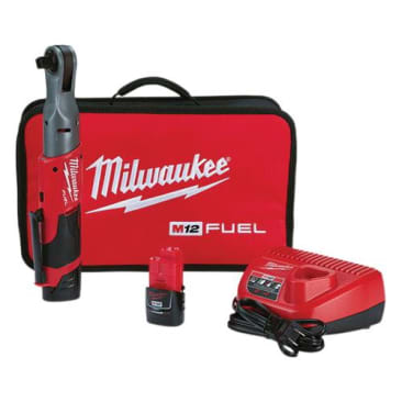 MILWAUKEE 2558-22 M12 1/2IN RATCHET 2 BATTERY KIT