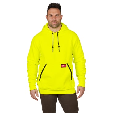 MILWAUKEE 350HV M HD PULLOVER HOODIE HI VIS M