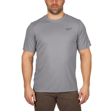 MILWAUKEE 414G-M WORKSKIN LIGHT SS SHIRT-GRAY M