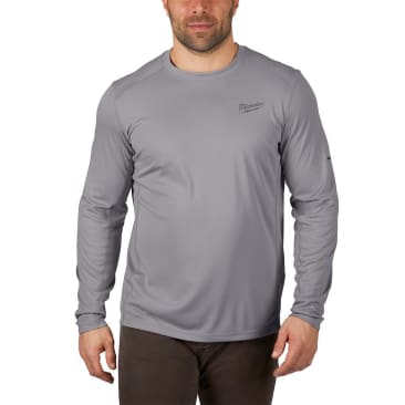 MILWAUKEE 415G-L WORKSKIN LIGHT LS SHIRT-GRAY L