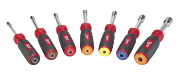 MILWAUKEE 48-22-2517 7PC MAG METRIC NUT DRIVER SET