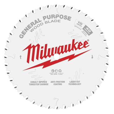 MILWAUKEE 48-40-1024 10IN 40T GENERAL PURPOSE CIRC SAW BLADE