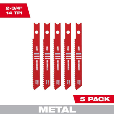 MILWAUKEE 48-42-0101 JIG SAW BL HSS 14T 2-3/4L (5/PK)