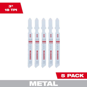 MILWAUKEE 48-42-5121 JIG SAW BL METAL 18T 3L (5/PK)