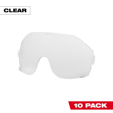 MILWAUKEE 48-73-1451 EYE VISOR REP LENSES CLEAR 10PK