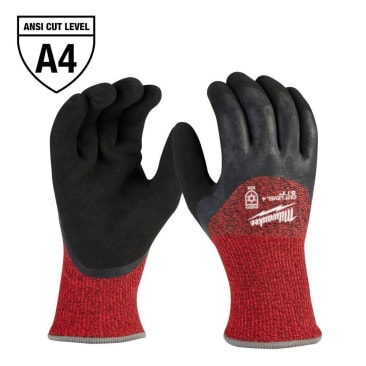 MILWAUKEE 48-73-7940B SML CUT 4 WNTR DIP GLOVES (12 PAIR)