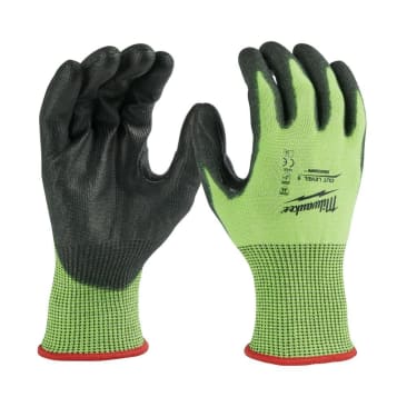 MILWAUKEE 48-73-8952 LRG CUT 5 HIGH VIS GLOVES (PAIR)