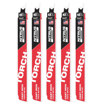 MILWAUKEE 48-00-5562 9IN THE TORCH W/NTRS CRBD 5PK EA