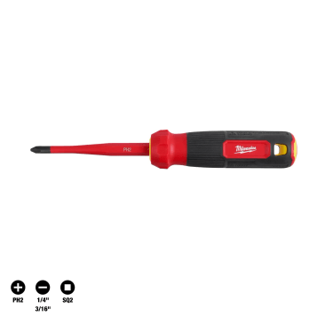 MILWAUKEE 48-22-2216 4-IN-1 INSULATED MULTI-SHANK SCREWDRIVER