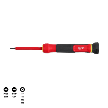 MILWAUKEE 48-22-2217 8-IN-1 INSULATED PRECISION SCREWDRIVER SET