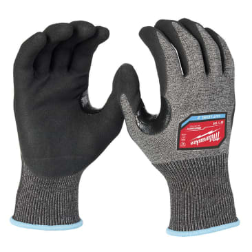 MILWAUKEE 48-73-7121 MED CUT LEVEL 2 HIGH-DEXTERITY NITRILE DIPPED GLOVES