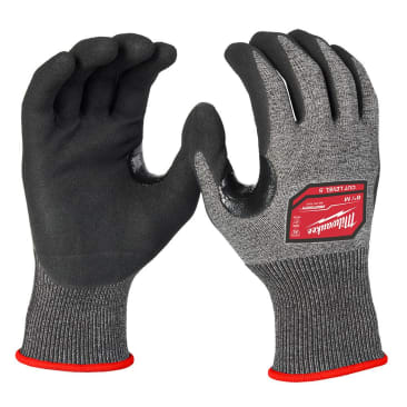 MILWAUKEE 48-73-7151 MED CUT LEVEL 5 HIGH-DEXTERITY NITRILE DIPPED GLOVES